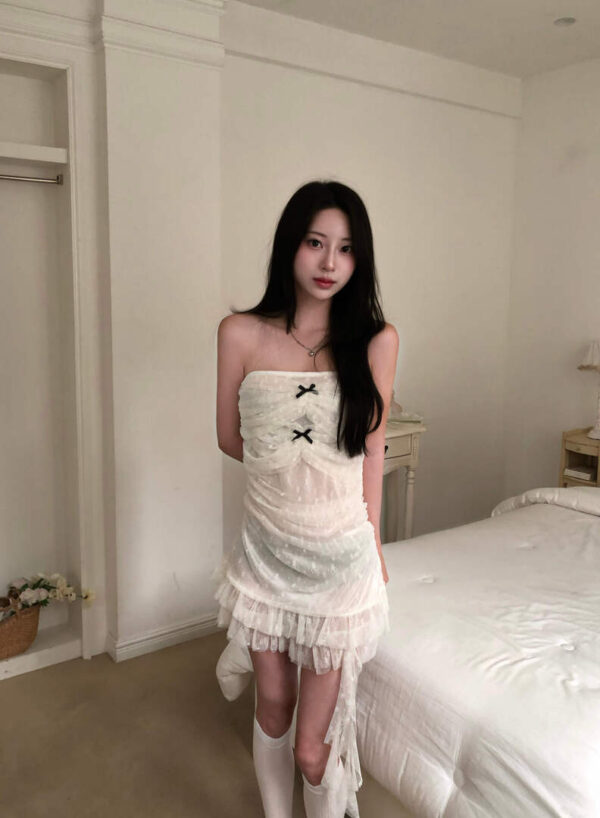 1 (2) V54 Emma 艾瑪的小花蕾絲蝴蝶結洋裝