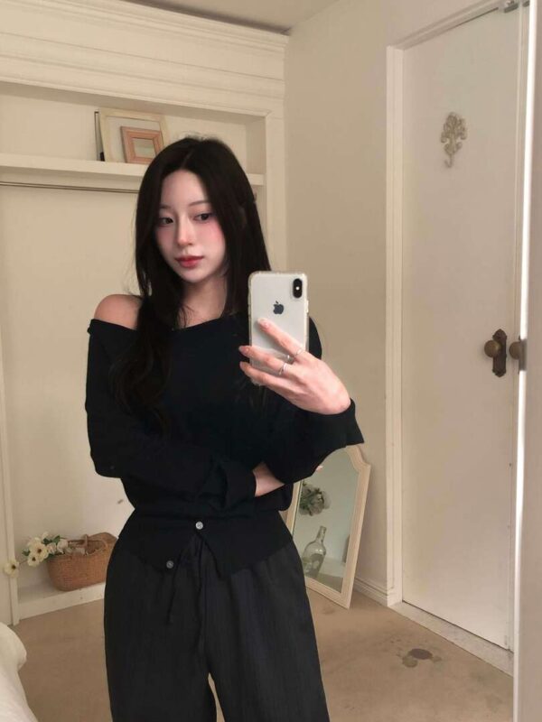 1 (23) V17 Natalie娜塔麗的薄款鬆緊腰條紋西裝褲