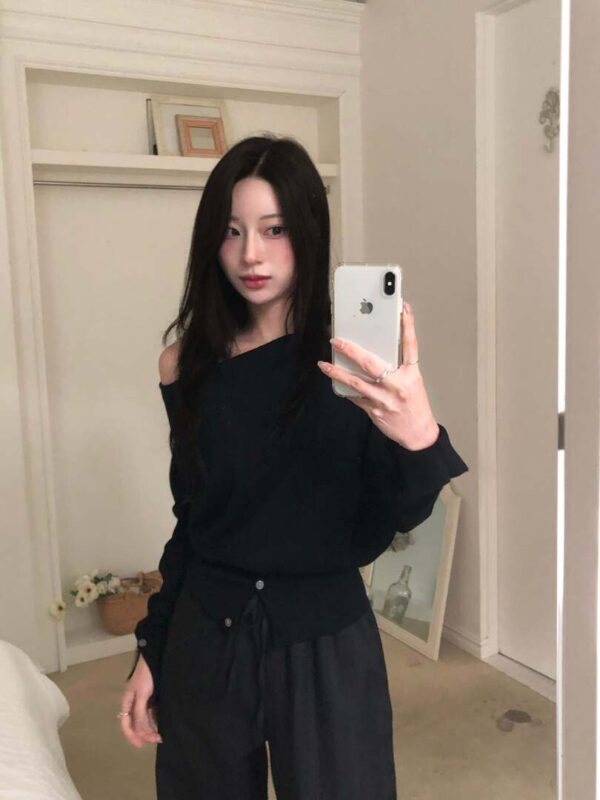 1 (24) V17 Natalie娜塔麗的薄款鬆緊腰條紋西裝褲