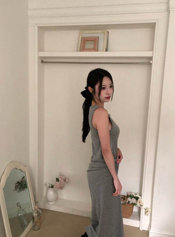 1 (54) V19 Candice坎迪絲的彈力柔軟針織長裙