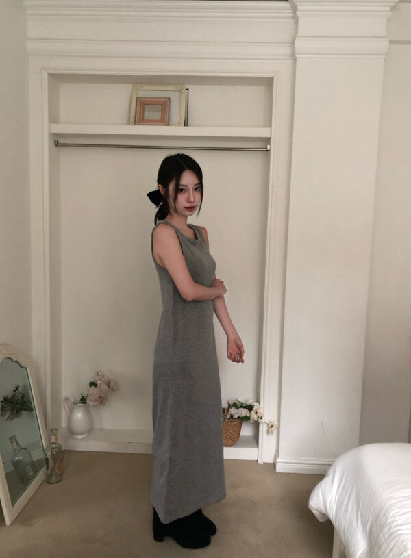 1 (55) V19 Candice坎迪絲的彈力柔軟針織長裙