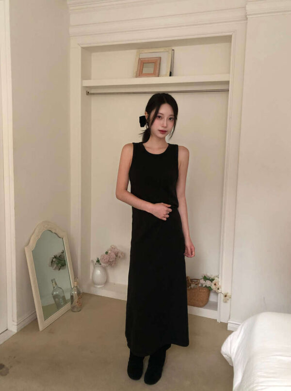 2 V19 Candice坎迪絲的彈力柔軟針織長裙