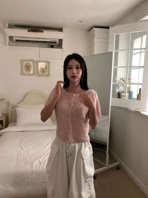 V27 Lucia露西亞的法式柔軟針織上衣