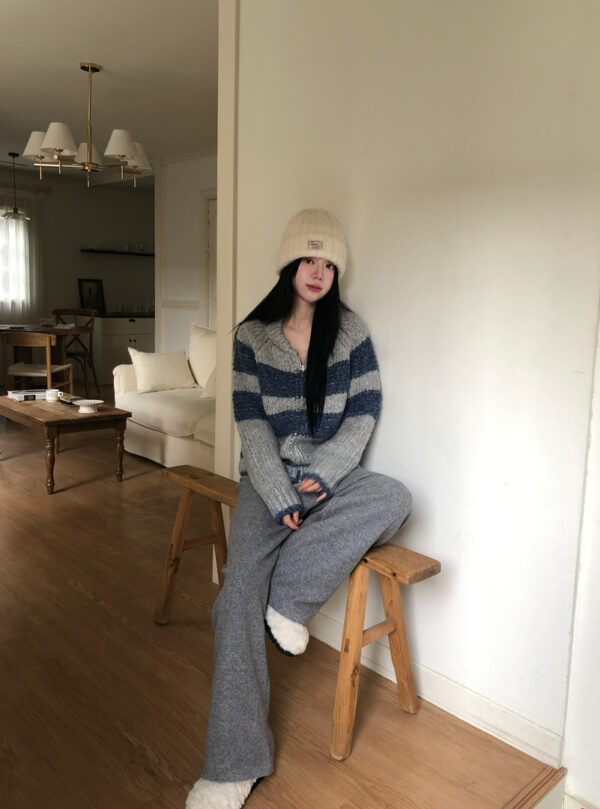 W16 溫莎城堡的內絨毛柔軟直筒棉褲