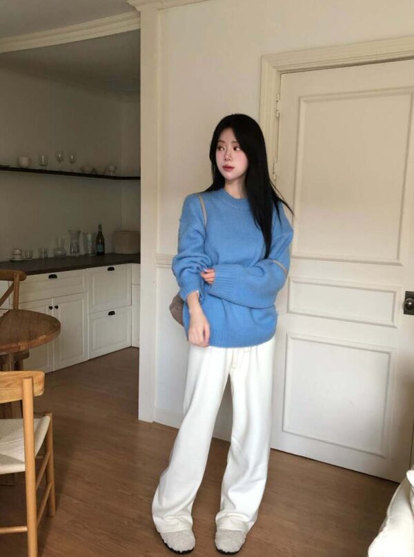 W16 溫莎城堡的內絨毛柔軟直筒棉褲