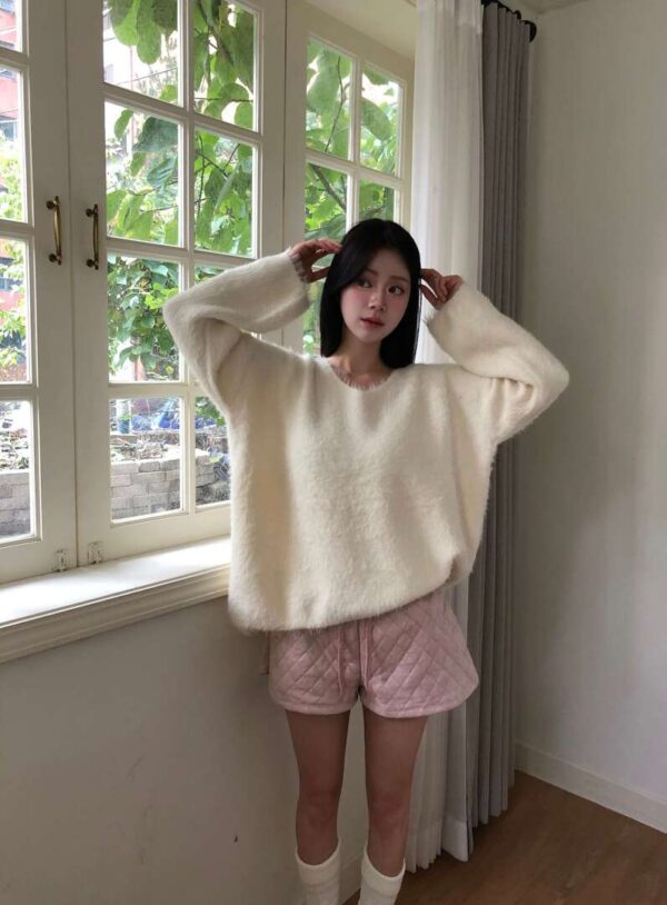 W08 初雪安格拉軟Q毛毛上衣