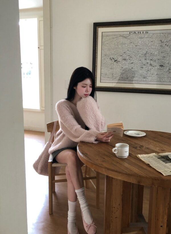 W08 初雪安格拉軟Q毛毛上衣