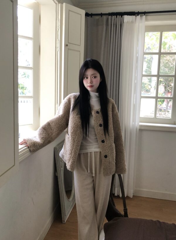 W21 奧蒂塞伊的泰迪熊羊毛絨毛外套