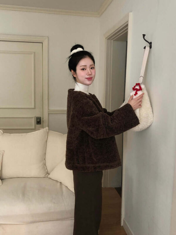 W21 奧蒂塞伊的泰迪熊羊毛絨毛外套