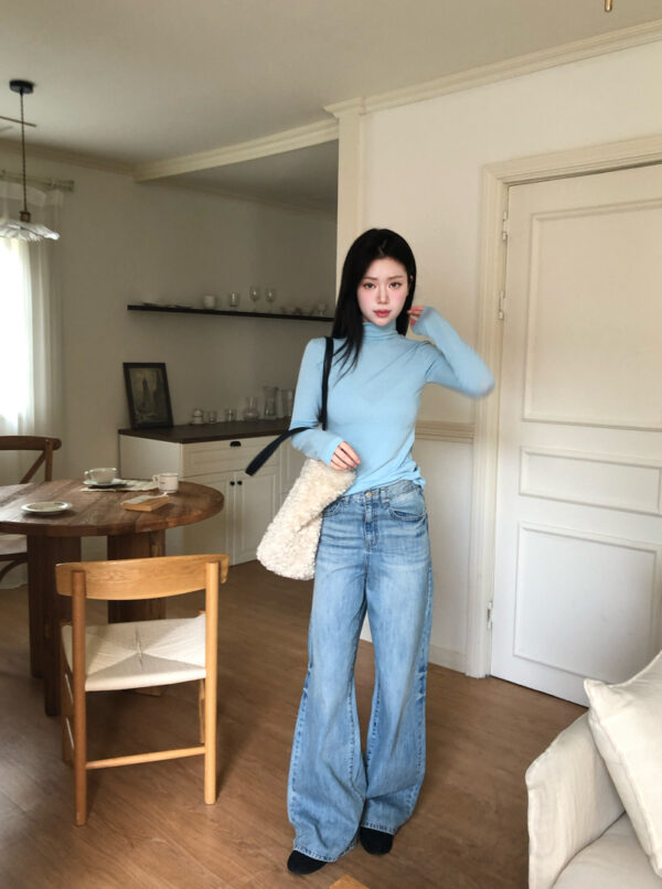 W23 愛瑪的設計師柔軟針織半高領打底tee