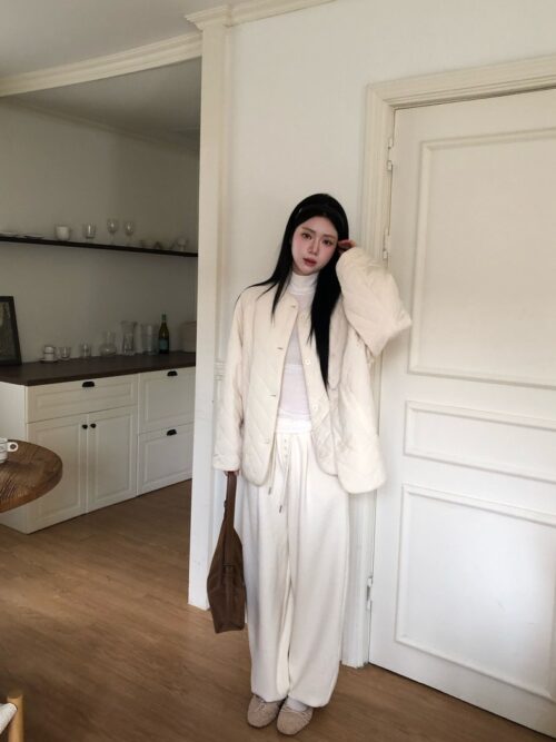 W02 Jenny珍妮的內絨毛鬆緊腰棉褲