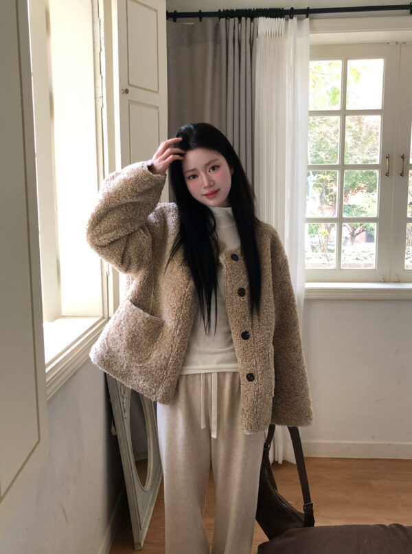 W21 奧蒂塞伊的泰迪熊羊毛絨毛外套