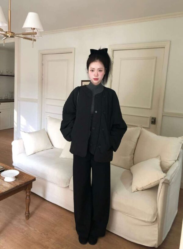 11 W22 Seville塞維亞的鬆緊腰坑條直筒褲