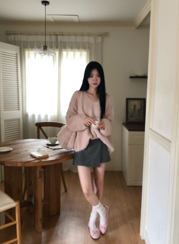 W08 初雪安格拉軟Q毛毛上衣