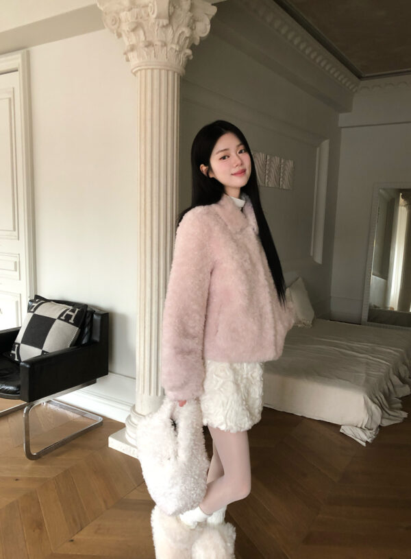 Y21 黛西蕾的巴黎歌劇院羊毛絨毛外套