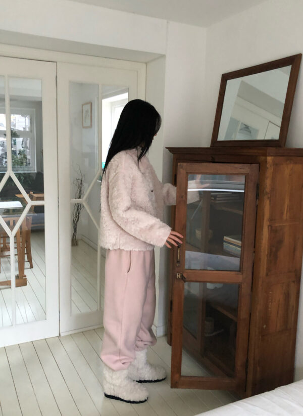 1 (19) W24 聖托里尼的軟Q內絨毛縮口棉褲