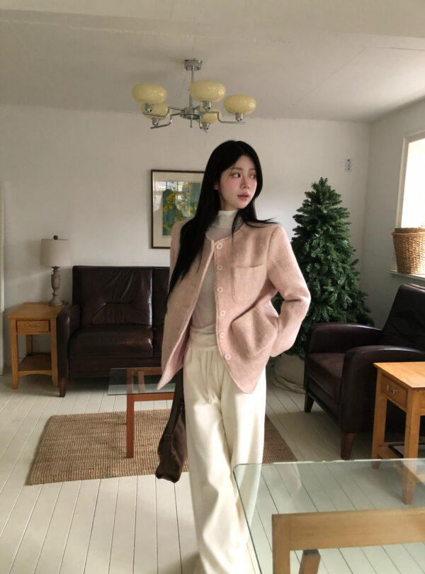 W31 夏洛特的法式毛呢中長款大衣外套