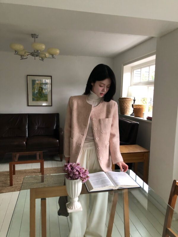 W31 夏洛特的法式毛呢中長款大衣外套