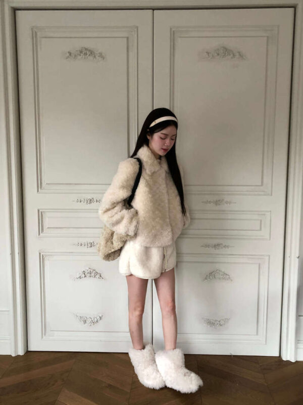 Y21 黛西蕾的巴黎歌劇院羊毛絨毛外套