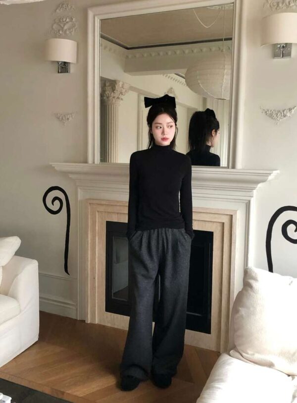 Y11 Sarah莎拉的設計師內刷毛顯瘦棉褲