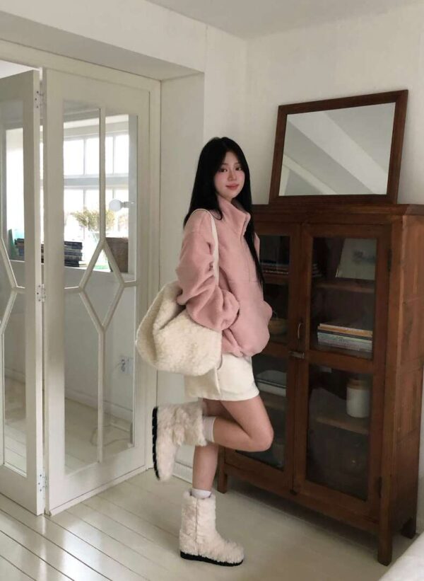 1 (5) W35 Vera薇拉的短絨毛針織短褲