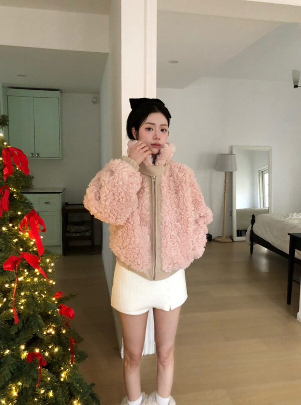 Y29 Giverny吉維妮的捲Q小羊毛外套