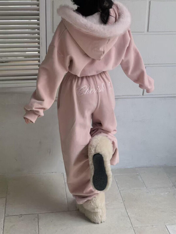 Y55 Lena莉娜的絨毛內刷毛帽t外套