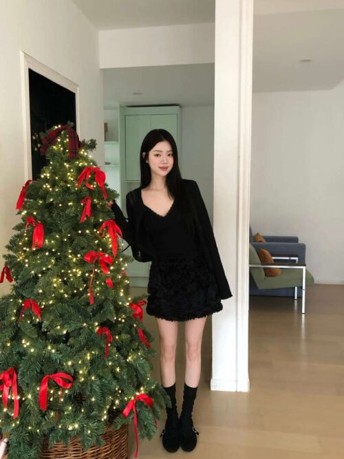 Y17 Claire克萊爾的蕾絲針織背心+外套set