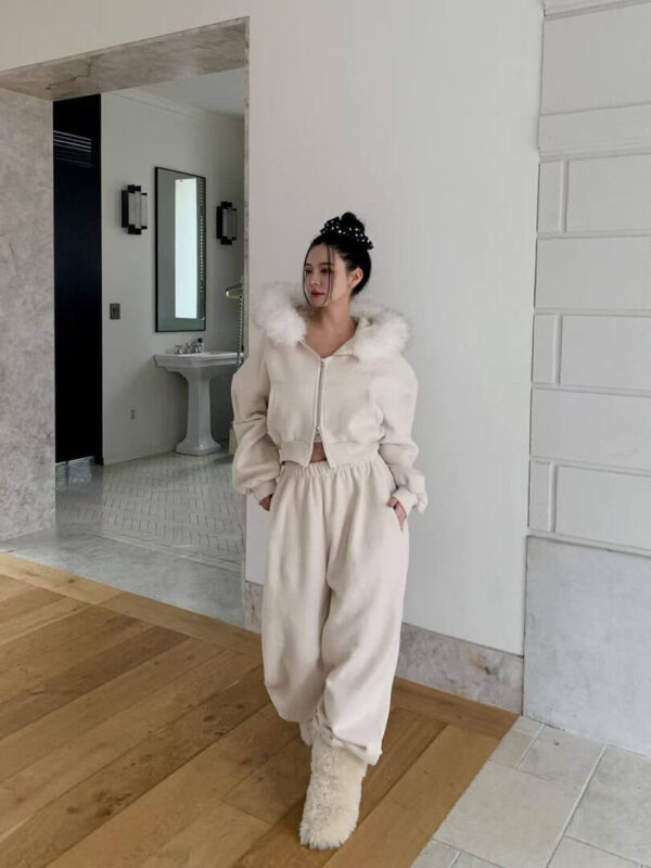 Y55 Lena莉娜的絨毛內刷毛帽t外套