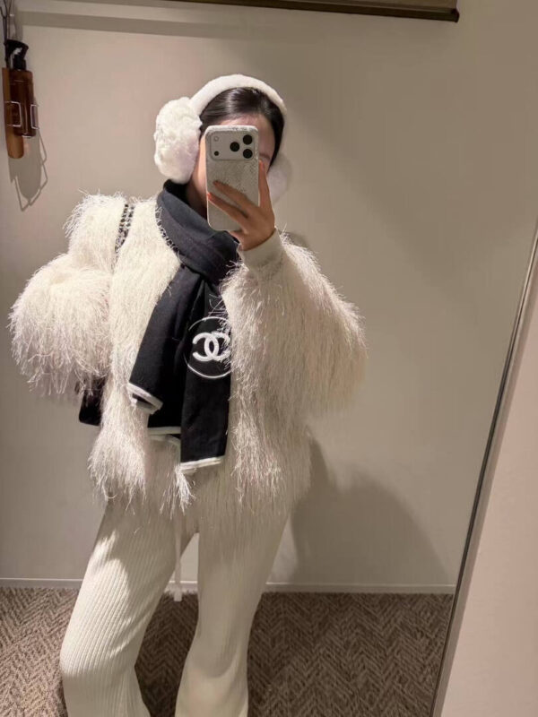 Y57 Beryl貝拉的細閃柔軟毛毛外套