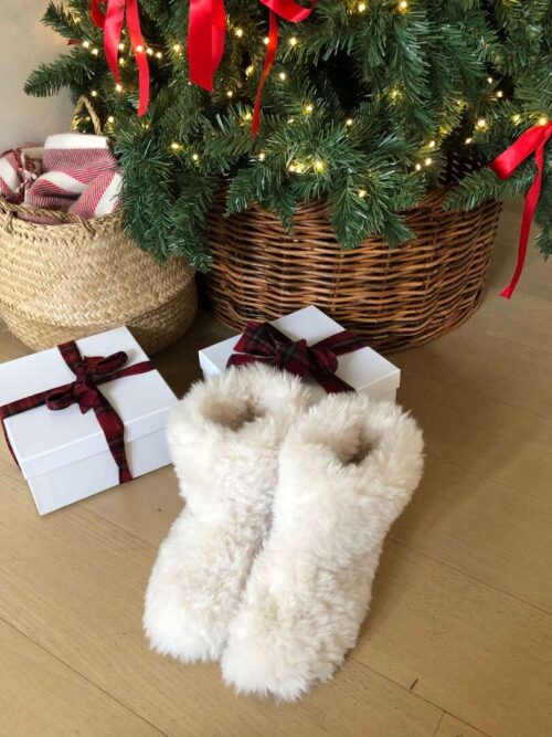 Y35 Kylie凱莉的小羊蓬鬆絨毛短靴