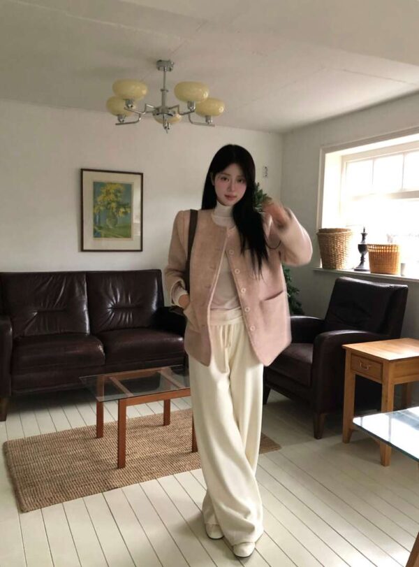 W31 夏洛特的法式毛呢中長款大衣外套