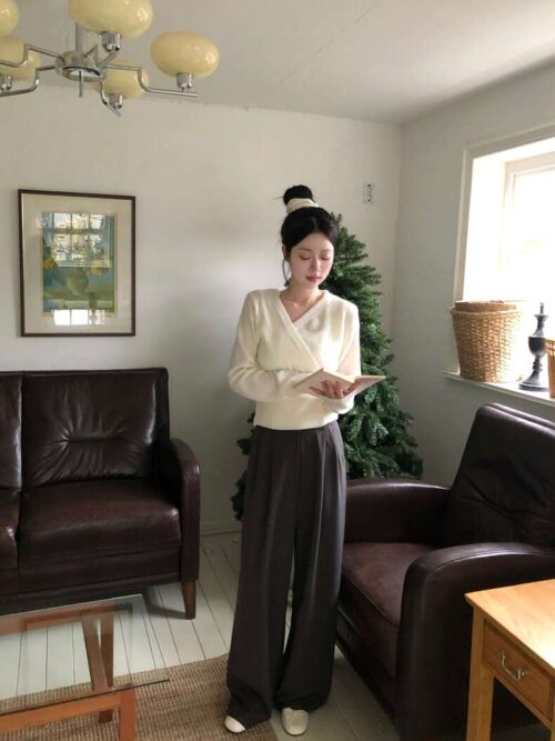 W33 Mia 米婭的薄款直筒西裝褲