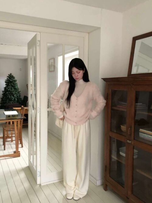 W10 Cerys凱莉絲的粉絨毛外套