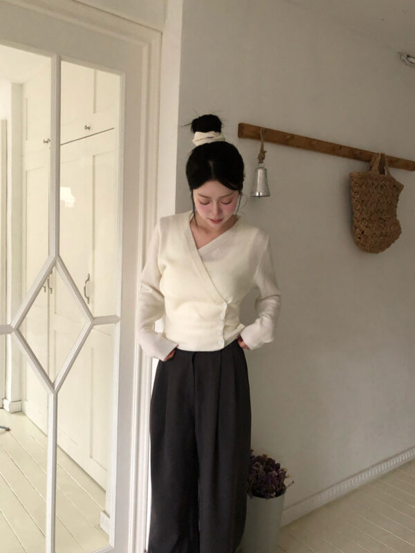 W14 布拉格廣場的v領設計款上衣