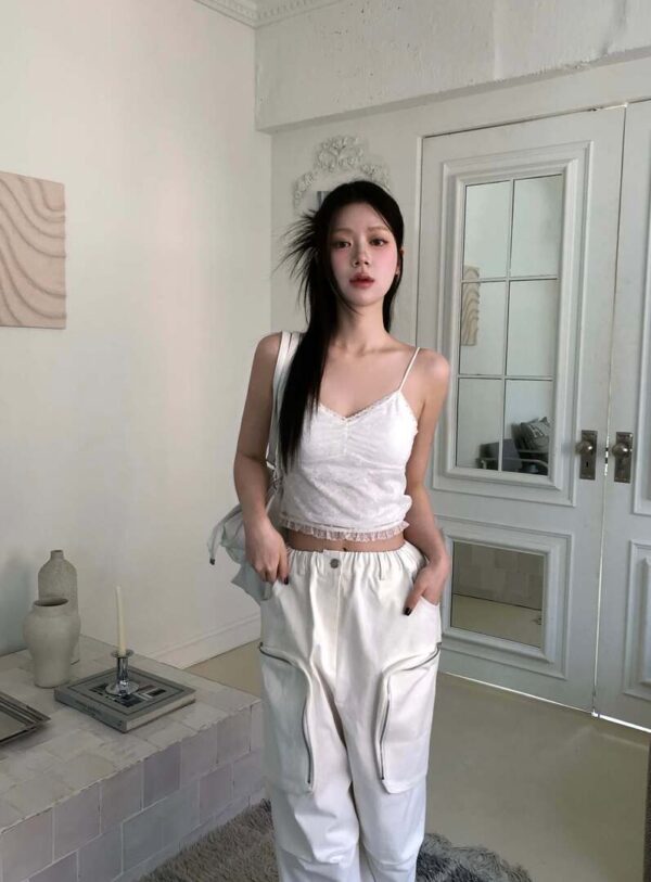 Z10 布里安妮的精緻小花蕾絲bra top背心