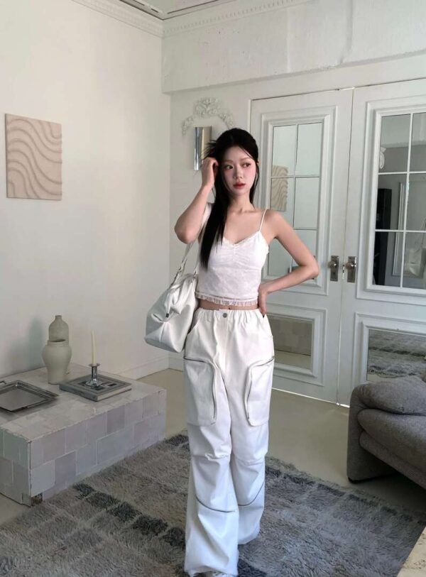 Z10 布里安妮的精緻小花蕾絲bra top背心