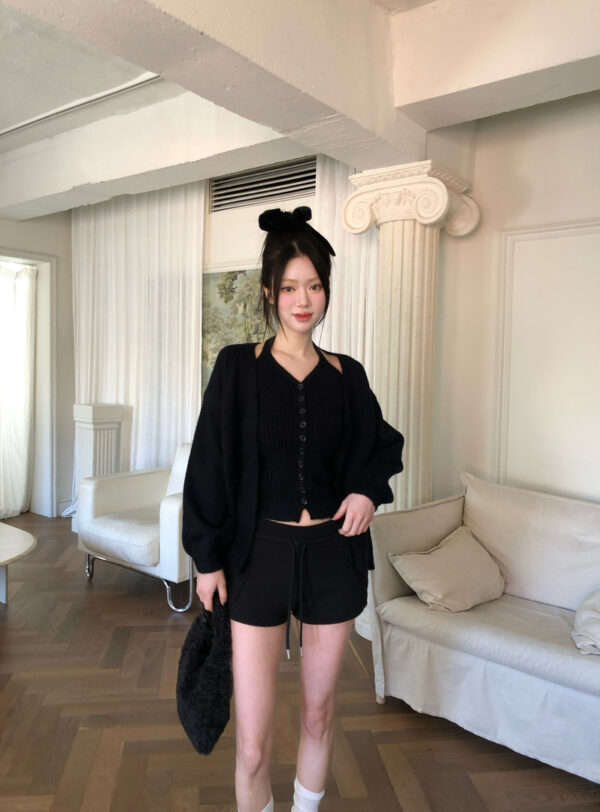 Z14 Hashina哈希娜鬆緊腰彈力口袋短褲