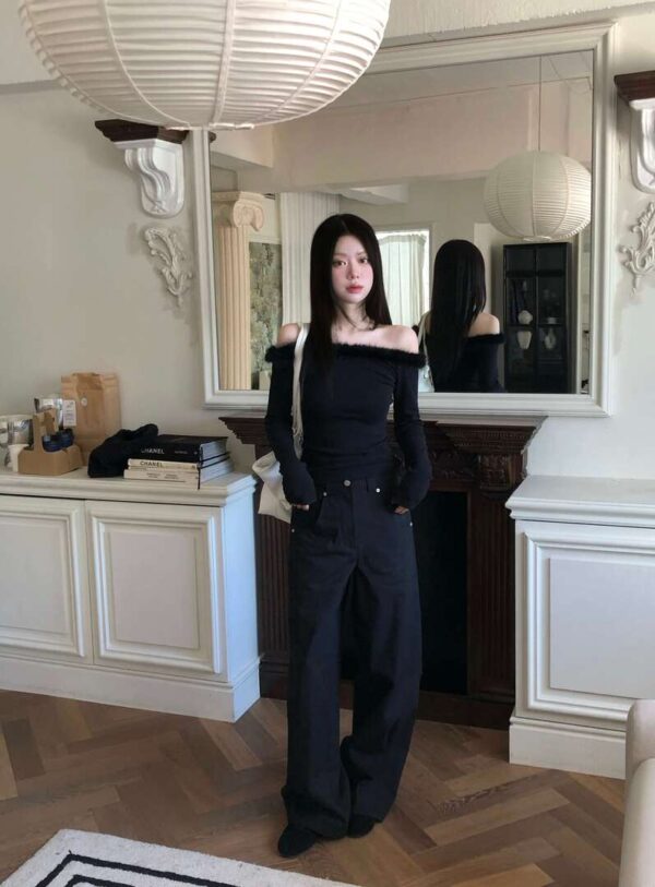 1 (38) Z43 Eleanor艾莉諾的設計師直筒長褲