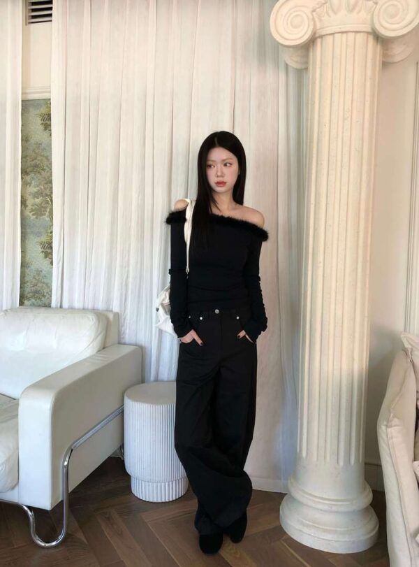 1 (39) Z43 Eleanor艾莉諾的設計師直筒長褲