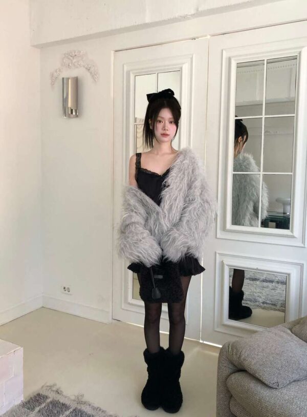 Z28 Nadia娜迪亞的鬆緊腰蕾絲裙子