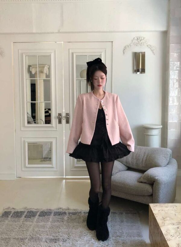 Z28 Nadia娜迪亞的鬆緊腰蕾絲裙子