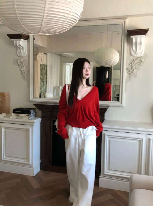 Z18 Elodie艾洛蒂的v領針織上衣