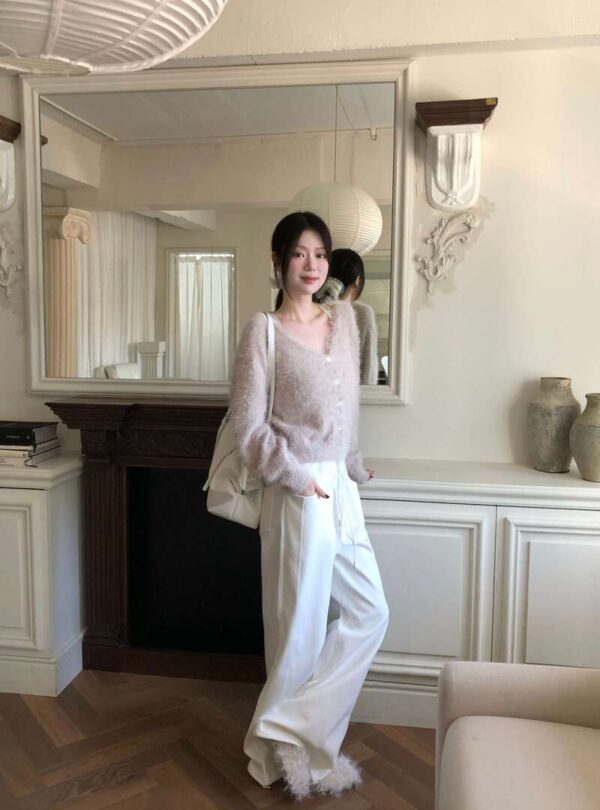 1 (51) Z23 Delis黛莉絲法式顯瘦直筒棉褲