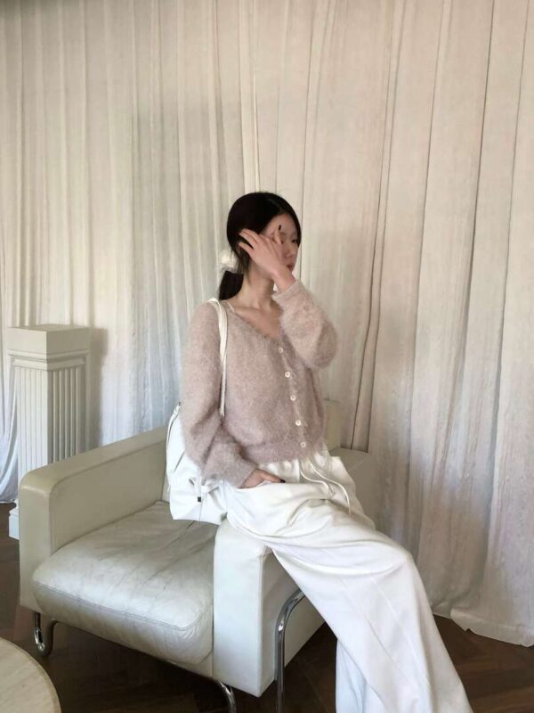 1 (52) Z41 薇諾希的短絨毛針織毛衣外套