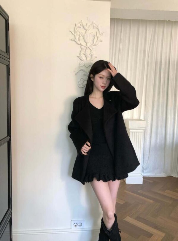 Z36 查茨沃斯莊園的柔軟短毛貝殼扣外套