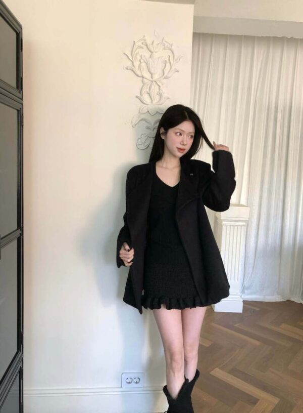 Z36 查茨沃斯莊園的柔軟短毛貝殼扣外套