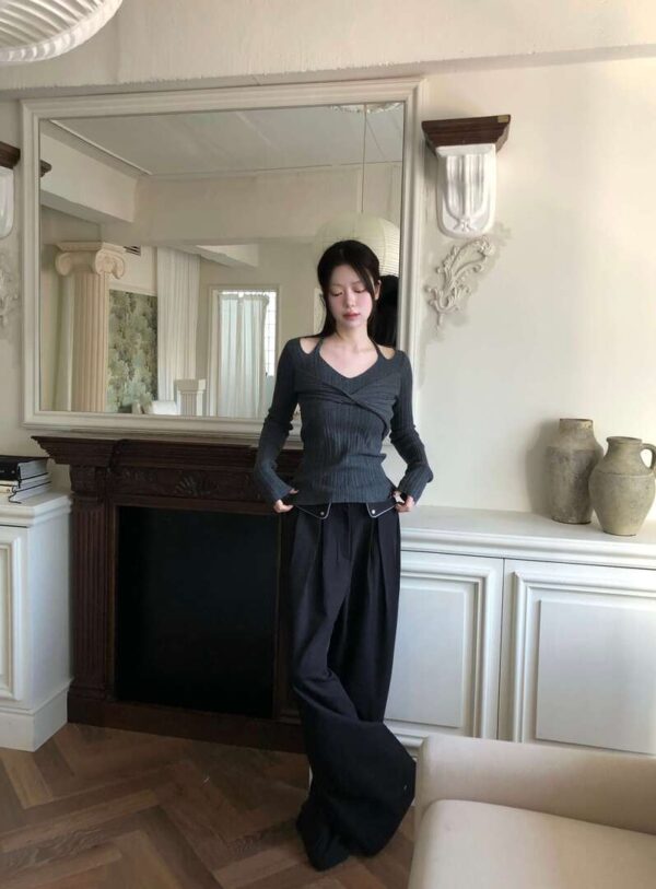 1 (73) Z19 貝瑟妮的玫瑰花園直筒西裝褲