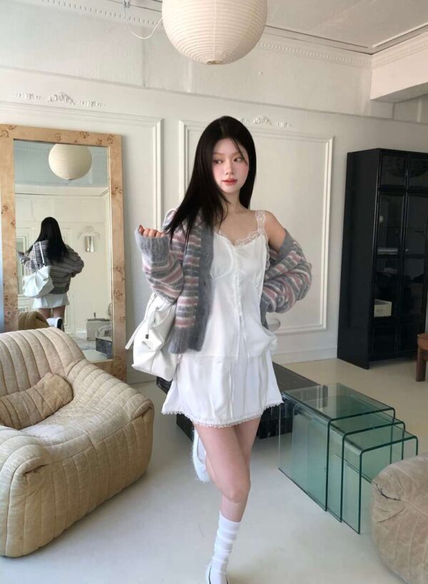 Z35 Camillena卡米蕾娜的緞面蕾絲短裙