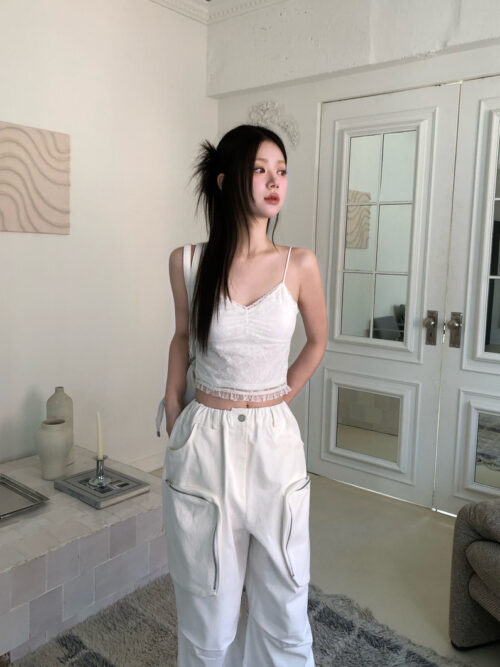 Z10 布里安妮的精緻小花蕾絲bra top背心